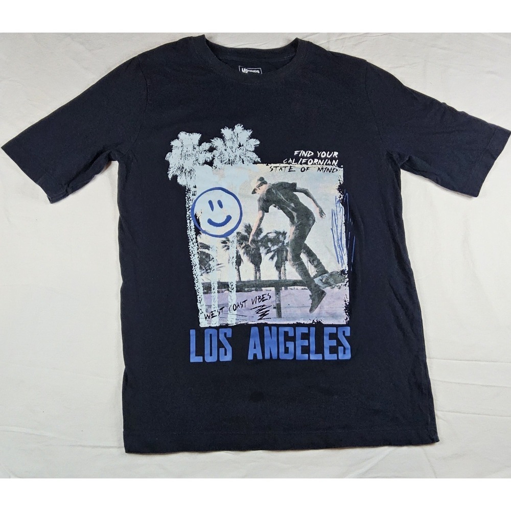 Legends of Now Los Angeles Skater Graphic Tee - Navy Blue - Size Large